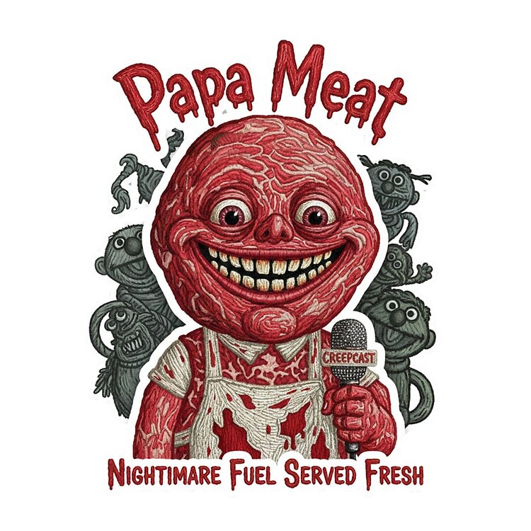 Papa Meat Nightmare Fuel Creepcast Faux Tote Bag - Image 2
