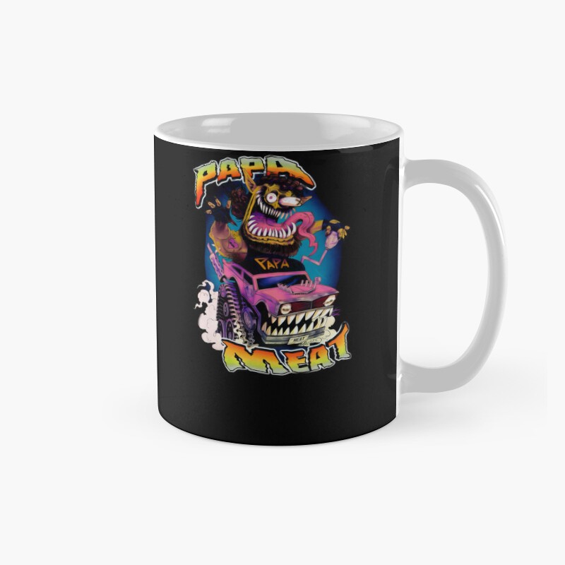 Papa Design A Name Meat Music1366 Mug