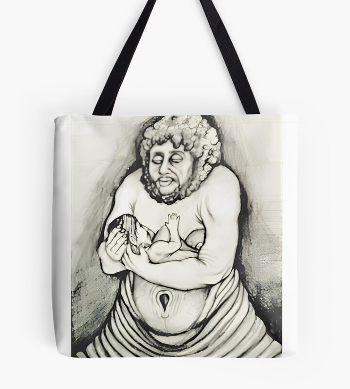 Meat Canyon Distorted Faces Tote Bag