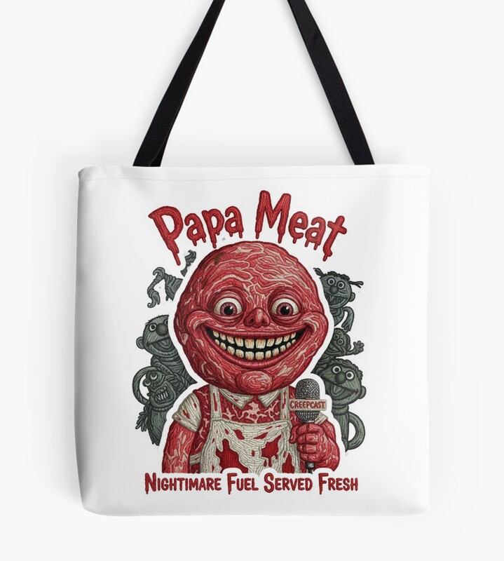 Papa Meat Nightmare Fuel Creepcast Faux Tote Bag