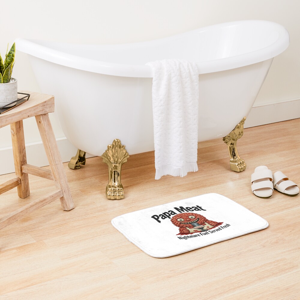 Meat Canyon Bleeding Humor Bath Mat - Image 2