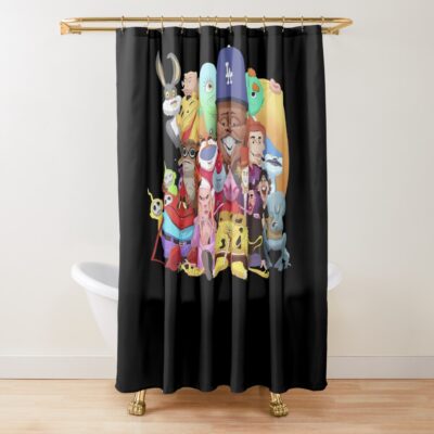 Meat Canyon Distorted Childhood Shower Curtain