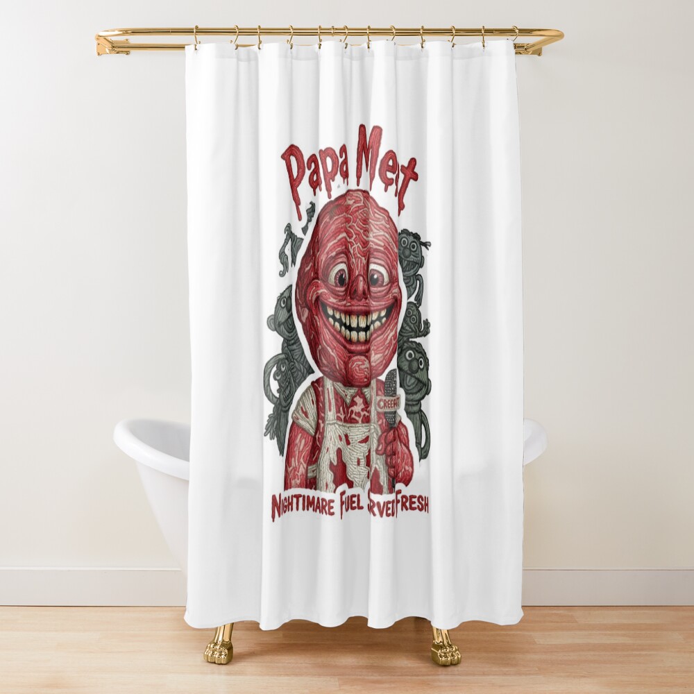 Meat Canyon Uncanny Flesh Shower Curtain