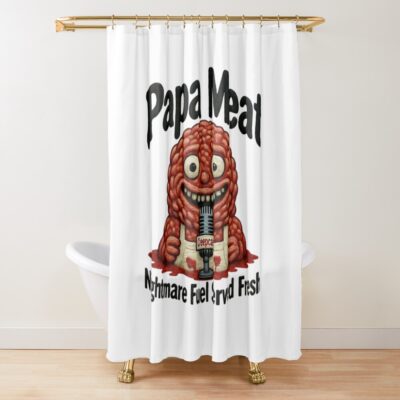 Meat Canyon Midnight Screaming Shower Curtain