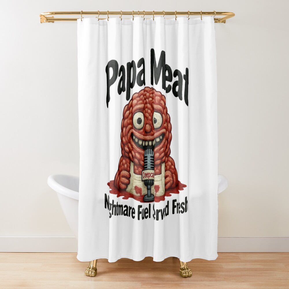 Meat Canyon Midnight Screaming Shower Curtain