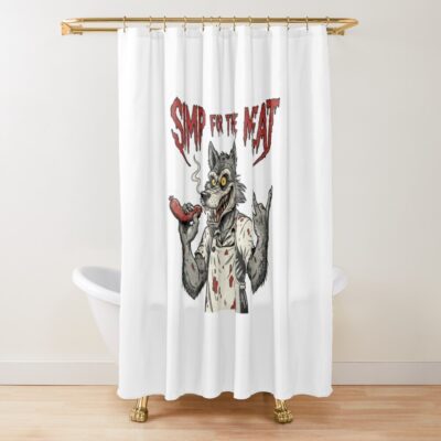 Meat Canyon Melting Faces Shower Curtain