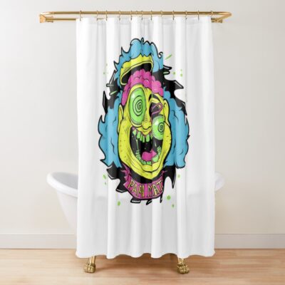 Meat Canyon Forbidden Cartoon Shower Curtain