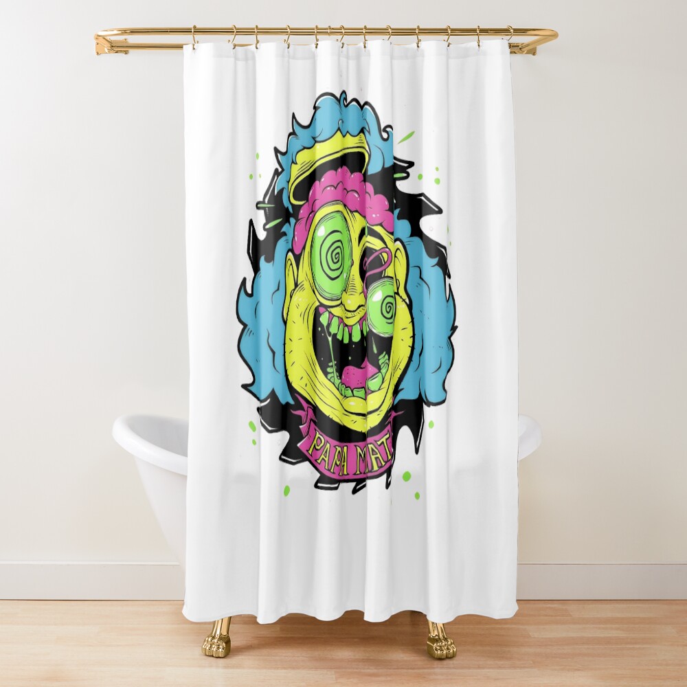 Meat Canyon Forbidden Cartoon Shower Curtain