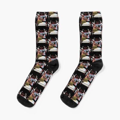 Meat Canyon Bizarre Illustration Socks