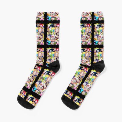 D Electro Component Meat Canyon Merch Cartoon Socks