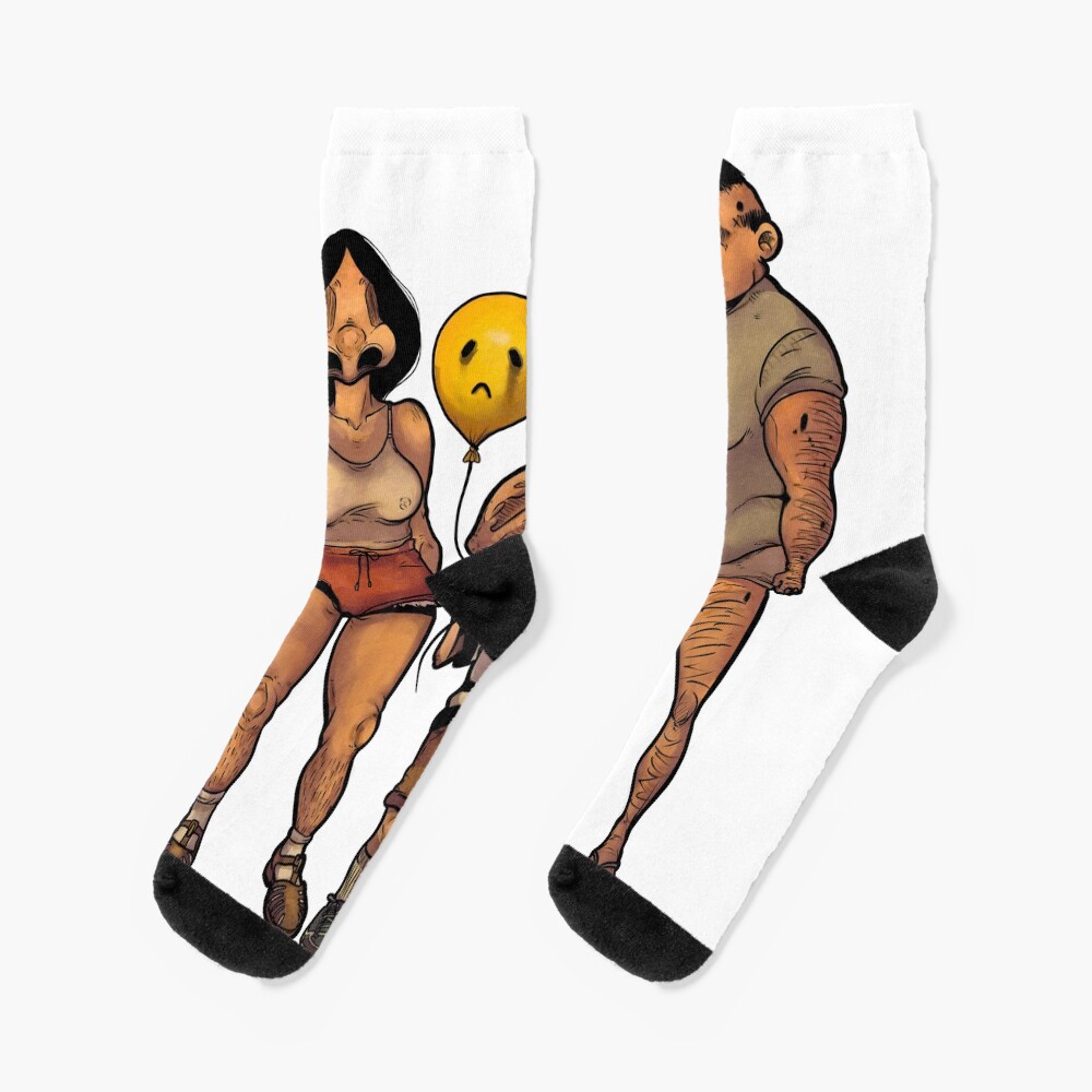 Meat Canyon Creepy Art Socks
